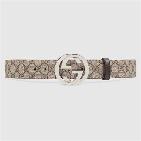 supreme gucci sweet dreams|GG Supreme Beige Belt With Silver G Buckle .